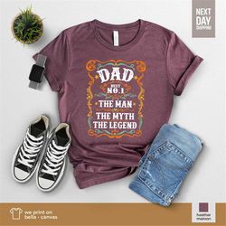 The Man The Myth The Legend The Dad Shirt For Fathers Day Gift For Best Dad Ever Gift For Grand No1 Dad Shirt Gift From
