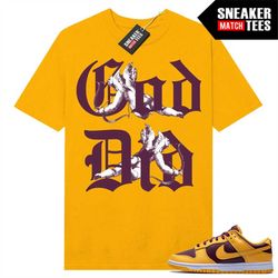 Arizona State Dunk Low to match Sneaker Match Tees Gold 'God Did'
