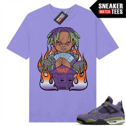 Canyon Purple 4s Matching Sneaker Tees Shirts Lavender 'Trap Chucky'
