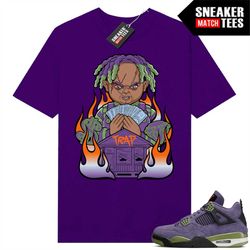 Canyon Purple 4s Matching Sneaker Tees Shirts Purple 'Trap Chucky'