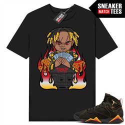 Citrus 7s to match Sneaker Match Tees Black 'Trap Chucky'