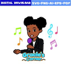 Gracie's Corner Svg, Gracie's Corner Girl Svg, Gracie's Svg, Girl Svg, Cartoon Svg, Png Pdf Eps Dxf Digital File