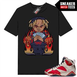 Trophy Room 7s shirts to match Sneaker Match Tees Black 'Trap Chucky'