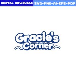Gracie's Corner Logo Svg, Logo Gracie's Corner Clipart, Gracie's Corner Svg, Cartoon Svg, Png Pdf Eps Digital File