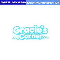 Logo Gracie's Corner Svg, Gracie's Corner Svg, Logo Gracie's Corner Clipart Svg, Cartoon Svg, Png Pdf Eps Digital File