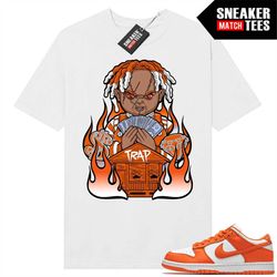 Syracuse Dunk Low to match Sneaker Match Tees White 'Trap Chucky'