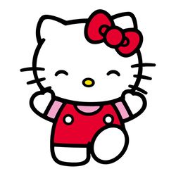 Hello Kitty SVG, PNG, JPG files. Digital download.