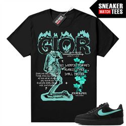 Tiffany Force 1s Shirts to match Sneaker Match Tees Black 'No Weapon'