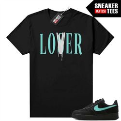 Tiffany Force 1s Shirts to match Sneaker Match Tees Black 'Lover'