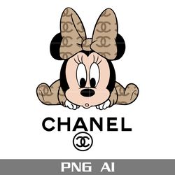 Minnie Mouse Chanel Png, Minnie Png, Chanel Brands Logo Png, Disney Chanel Png, Ai Digital File