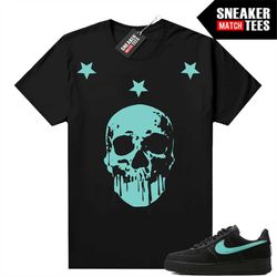 Tiffany Force 1s Shirts to match Sneaker Match Tees Black 'Gior Skull Stars'