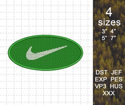 Machine Embroidery Pattern. Digital design instant download. Nike Logo Embroidery Patter.Machine Embroidery Design File
