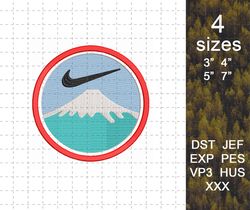 machine embroidery design file.nike logo embroidery pattern.  digital design instant download. machine embroidery patter