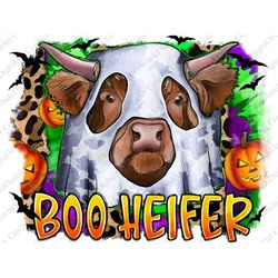 Boo Heifer Png Sublimation Design, Halloween Png, Halloween Pumpkin Png, Halloween Vibes Png, Western Halloween Png, Dig