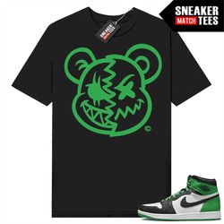 Lucky Green 1s  Sneaker Match Tees Black 'Psycho Teddy'