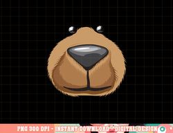 cute bear face costume funny halloween teddy diy gift png, sublimation copy