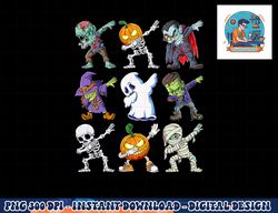 Dabbing Halloween Boys Skeleton Zombie Scary Pumpkin Mummy png, sublimation copy