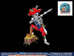 Dabbing Pirate Skeleton Dab Kids Halloween Costume Gift png, sublimation copy