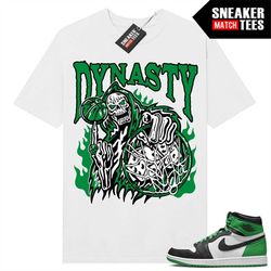 Lucky Green 1s  Sneaker Match Tees White 'Dynasty'