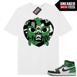 Lucky Green 1s  Sneaker Match Tees White 'Sneaker Heart'