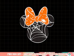 Disney Mickey & Friends Halloween Minnie Spider Web Logo png, sublimation copy