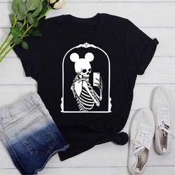 Mouse Skeleton Mirror Selfie, Halloween Shirt, Halloween Tee, Halloween Girl Shirt, Halloween Trip Shirt, Halloween Part