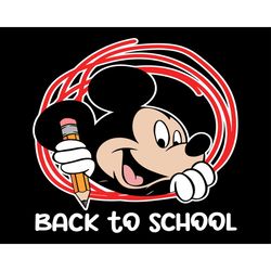 Mickey Back To School SVG Disneyland School SVG, Back To School SVG, Disneyland School SVG, Mickey Study svg, 1st day of