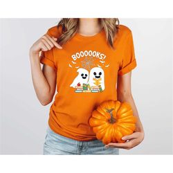 Halloween Boooooks T-Shirt, Ghost Books Shirt, Halloween Ghost Shirt, Librarian Shirt, Book Lover Shirt, Halloween Party