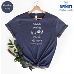 Saving Animals Shirt, Veterinarian Gift, Vet Tech Shirt, Vet Tech Gift, Vet Shirt, Veterinarian Shirt, Veterinary Shirt,