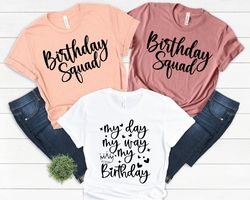 Birthday Squad Shirts, Birthday Team Shirt, Birthday Party Shirts, Birthday Girl T-shirt, Birthday Crew Shirts, Birthday