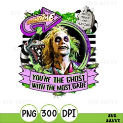 Beetle Juice PNG, Ghost with the Most, PNG, digital download, for sublimation and screen print, transparent background,