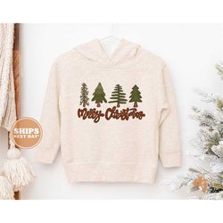 Toddler Christmas Shirt - Merry Christmas Kids Christmas Sweatshirt - Holiday Natural Infant, Toddler & Youth Tee 5440