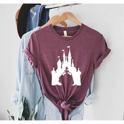 Cinderella Silhoutte Shirt, Disney Shirts, Disneyland Shirt, Disney Matching Shirt, Disney Princess Shirt, Castle Shirt,