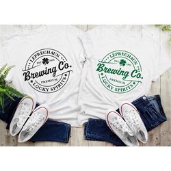 Leprechaun Brewing Co Shirt, Retro St Patricks Day Gift, Vintage Irish Shirt, Lucky Spirits Shirt, St Patty Day Shirt, I