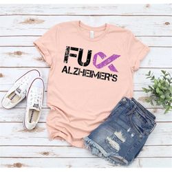 Funny Alzheimer TShirt, Alzheimers Disease Awareness Shirt, Sassy Alzheimer's Shirts, Alzheimers Awareness Tee, Purple R