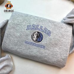 Dallas Mavericks Embroidered Sweatshirt, NBA Embroidered Shirt, NBA Dallas Mavericks Embroidered Hoodie, Unisex T-Shirt