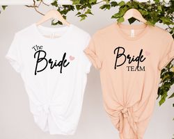 Team Bride Shirt, Bride Shirt, Bachelorette Party Shirts, Wedding Shirt, Bridal Party Shirt, Bridesmaid Shirts, Bridal G