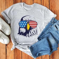 Patriotic Eagle with Sunglasses Shirt,Freedom Shirt,Fourth Of July Shirt,Patriotic Shirt,Independence Day Shirts,Patriot