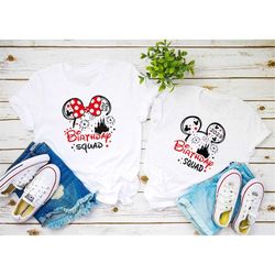 Disney Birthday Squad Shirt, Minnie Mickey Birthday Squad T-Shirt, Disney Squad, Birthday Shirt For Couple, Birthday Cre