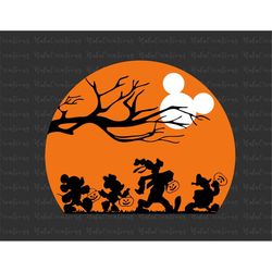 Mouse And Friends Surprise Halloween Svg, Trick Or Treat Svg, Spooky Vibes Svg, Boo Svg, Fall Svg, Svg, Png Files For Cr