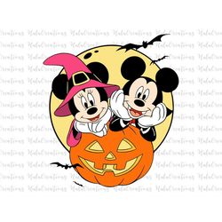 Halloween Pumpkin Mouse Svg, Trick Or Treat Svg, Spooky Vibes Svg, Boo Svg, Fall Svg, Svg, Png Files For Cricut Sublimat