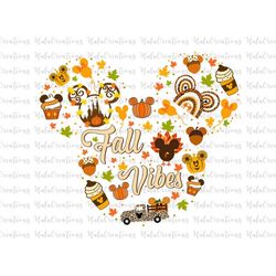 Fall Vibes Svg Png, Autumn Leaves Pumpkin Svg, Fall Svg, Happy Fall Svg, Autumn Leaf, Svg, Png Files For Cricut Sublimat
