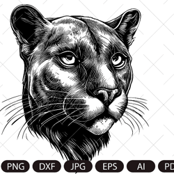 Panther face SVG, Panther Head Svg, Panther Svg,Panther Mascot SVG, Panther Dxf, Panther Png, Panther Clipart, Panther F