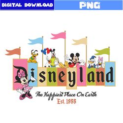 Walt Disney World The Happiest Place On Earth Est 1955 Png, Disney World Png, Disney Svg, Disney Png Digital File