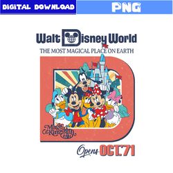 Walt Disney World Png, Disney Macgic Kingdom Png, Mickey And Friends Png, Disney Png Digital File