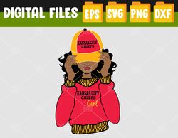 Kansas City Chiefs Girl svg, png, eps, dxf