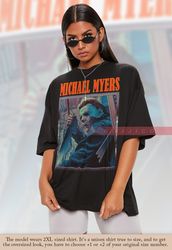RETRO Michael Myers Vintage Shirt , Michael Myers Homage Tshirt , Jason Voorhees T-Shirt Friday the 13th Horror, Strange