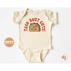 Taco Bout Cute, Summer Tee, Cute Vintage Onesie, Toddler Shirt, Youth Shirt, Taco Bout' Cute 5125