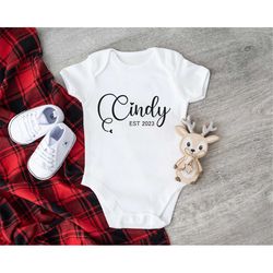 personalized baby onesie, custom baby bodysuit, customized baby clothes, mothers day gift, custom name shirt, personaliz