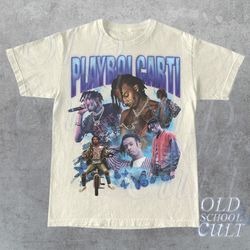 Playboi Carti Vintage Graphic Inspired T-Shirt , Carti Rap Y2k Shirt , Rapper 90s Graphic Unisex Tee , Retro Oversized C